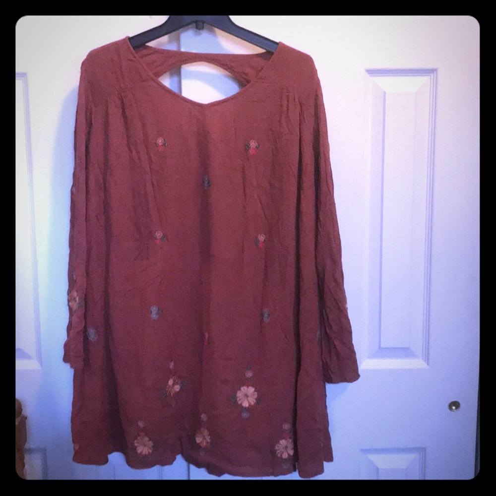 NWT Raga shift dress. Gorgeous embroidery. Flowy.